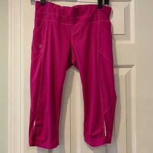 Athleta Pink Dobby Be Free Knickers Legging S